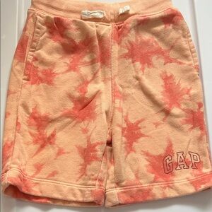 GAP Peach and Coral Tie-Dye Shorts